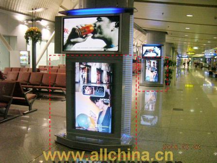 北京首都機(jī)場廣告媒體位 t2t3數(shù)碼刷屏機(jī) 戶外廣告